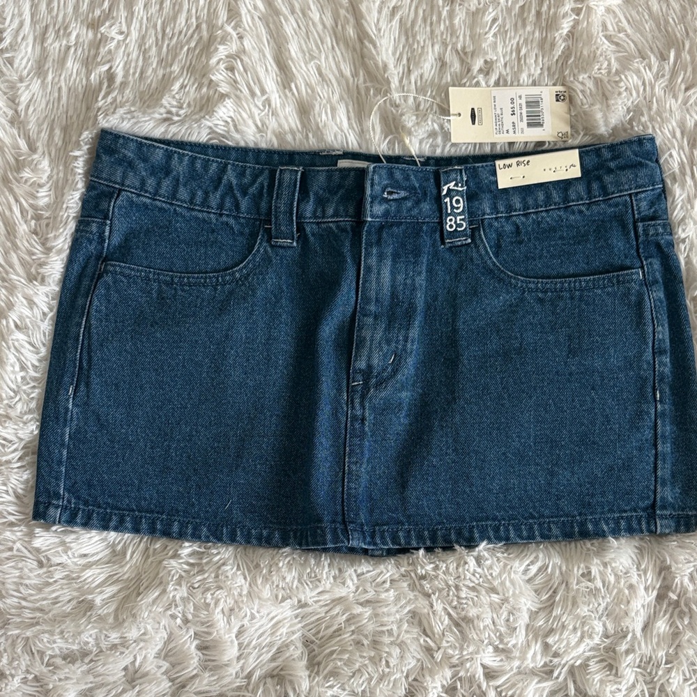 Rusty Dark Blue Mini Skirt
